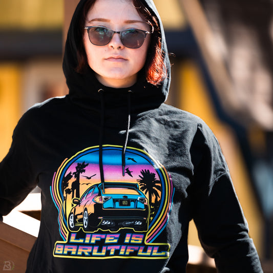 Life is Barutiful Ladies Hooded Tee