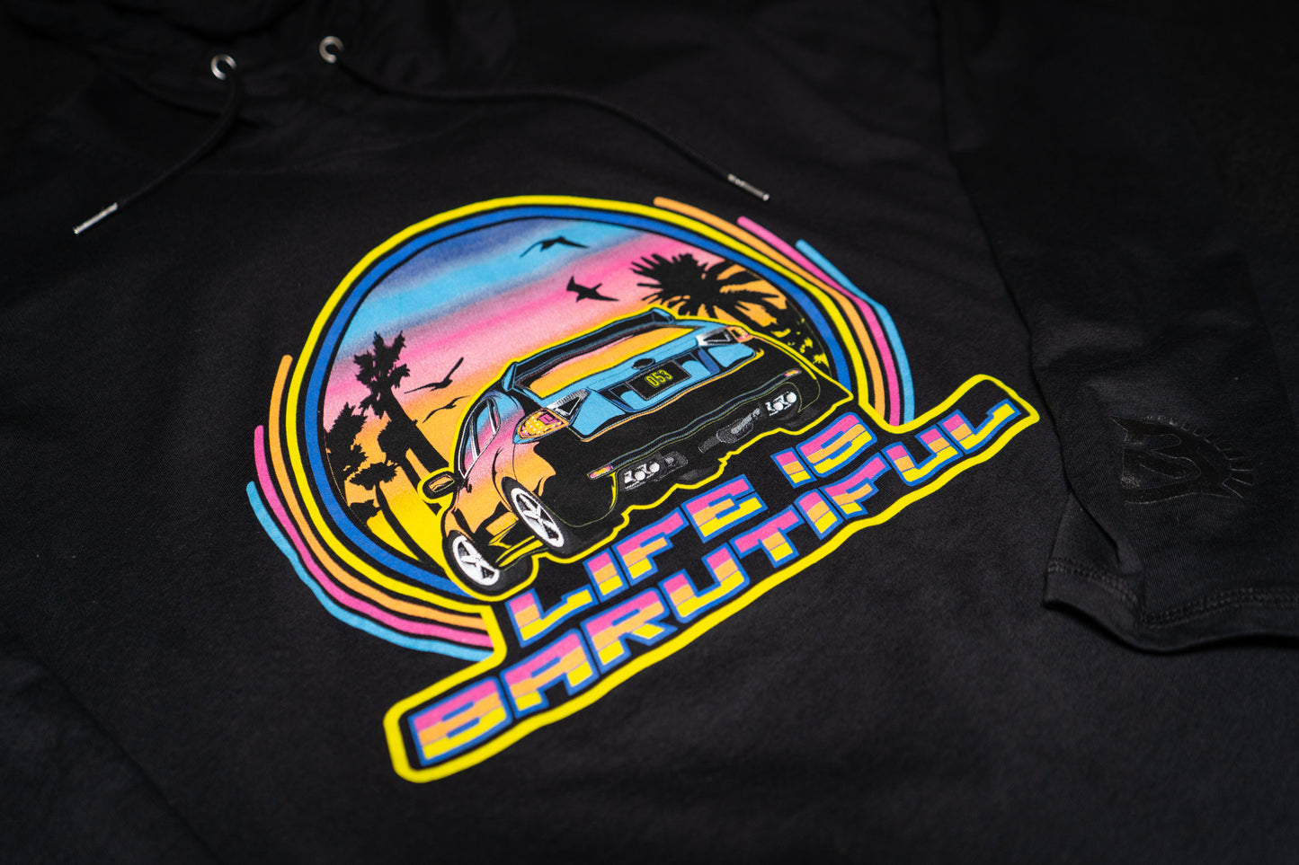 Life is Barutiful Ladies Hooded Tee